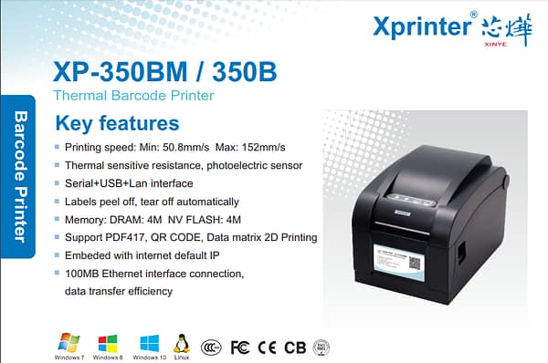 Barcode Printer XPrinter XP-350B - Image 7